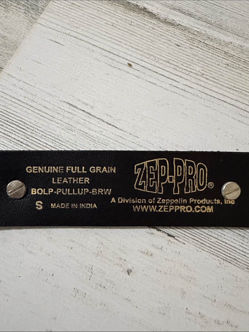 Zep -Pro Ole Miss Kids Brown Leather Belt Size Small. New - Picture 5 of 10